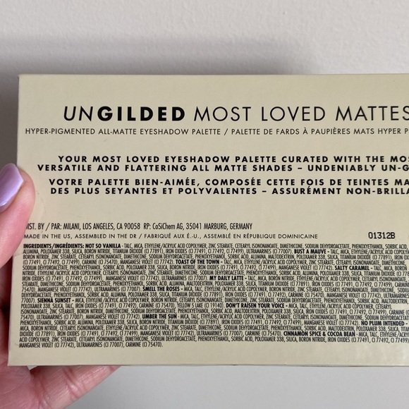 Milani ungilded most loved mattes eyeshadow palette - Picture 3 of 3